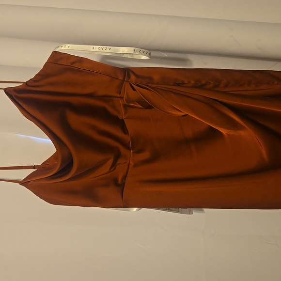 Azazie Terracotta Formal Dress - Picture 9 of 11
